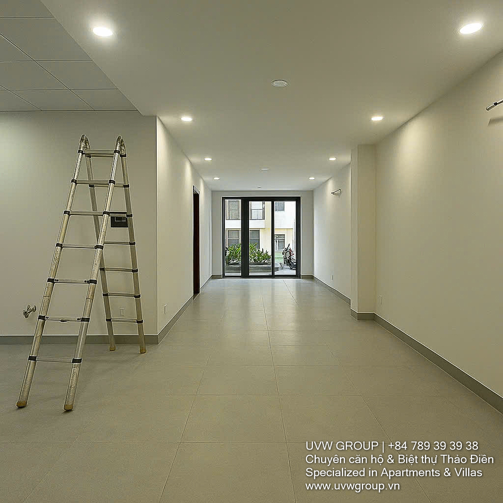 Modern unfurnished house for rent in Thao Dien, District 2 – 3 floors, large yard, ideal for office