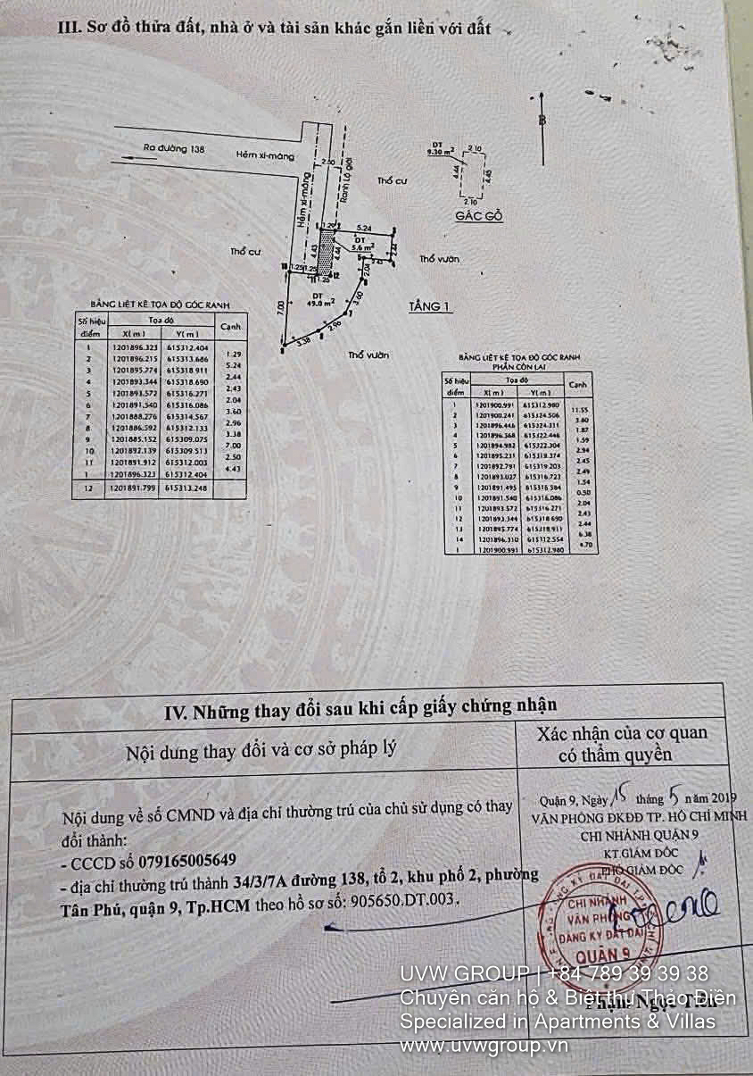 Bán 2 Nhà Trọ Gần Ga Metro Suối Tiên, Quận 9 | 55m² | 114.000 đô 2