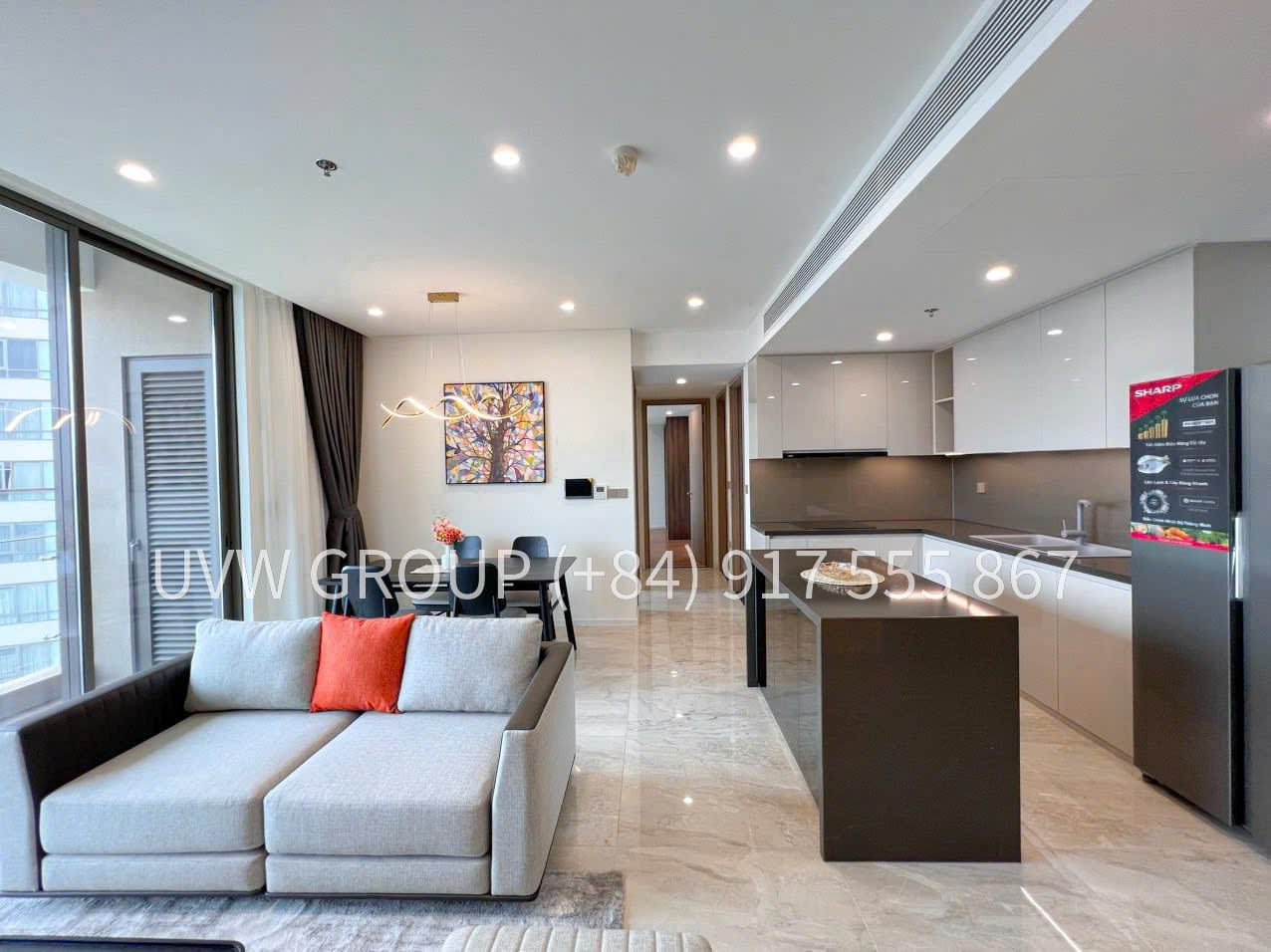 Cho thuê căn hộ Thảo Điền Green | 2PN | 86m² | $1,400 bao gồm phí 12