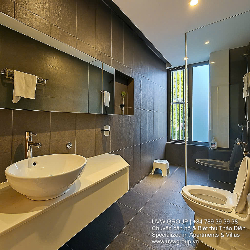 Biệt thự góc An Phú cho thuê – 4PN | 170m² | Tầng hầm | 75 triệu VND 12