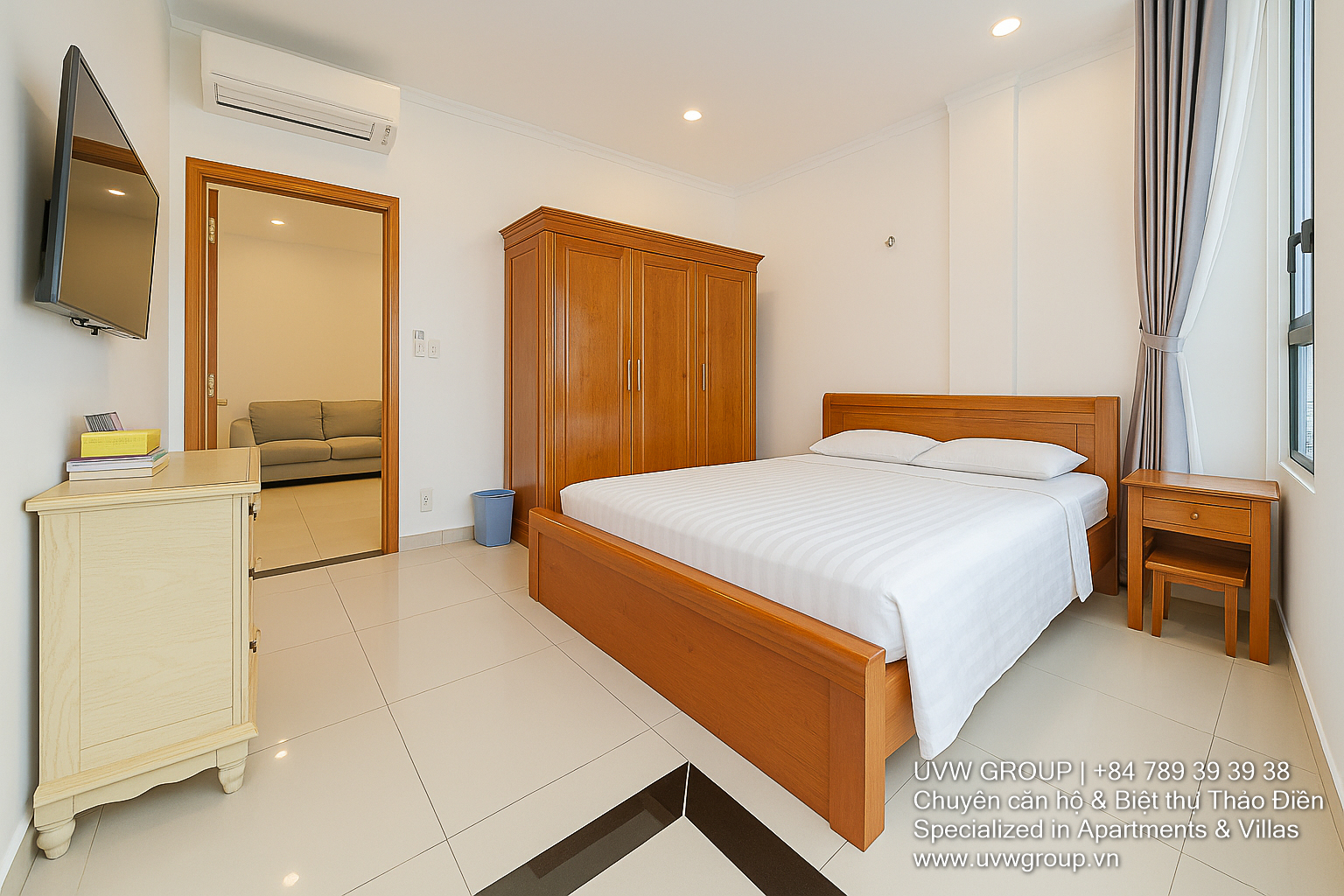 Căn hộ 1 phòng ngủ cho thuê có tầm nhìn ra Landmark 81 | Ban công | $480 image 6