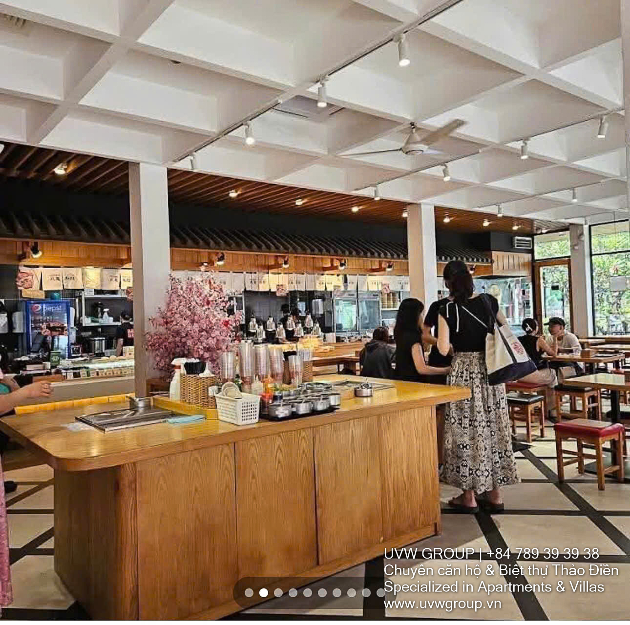 Corner commercial property for rent at Thao Dien and Dang Huu Pho with 2 frontages
