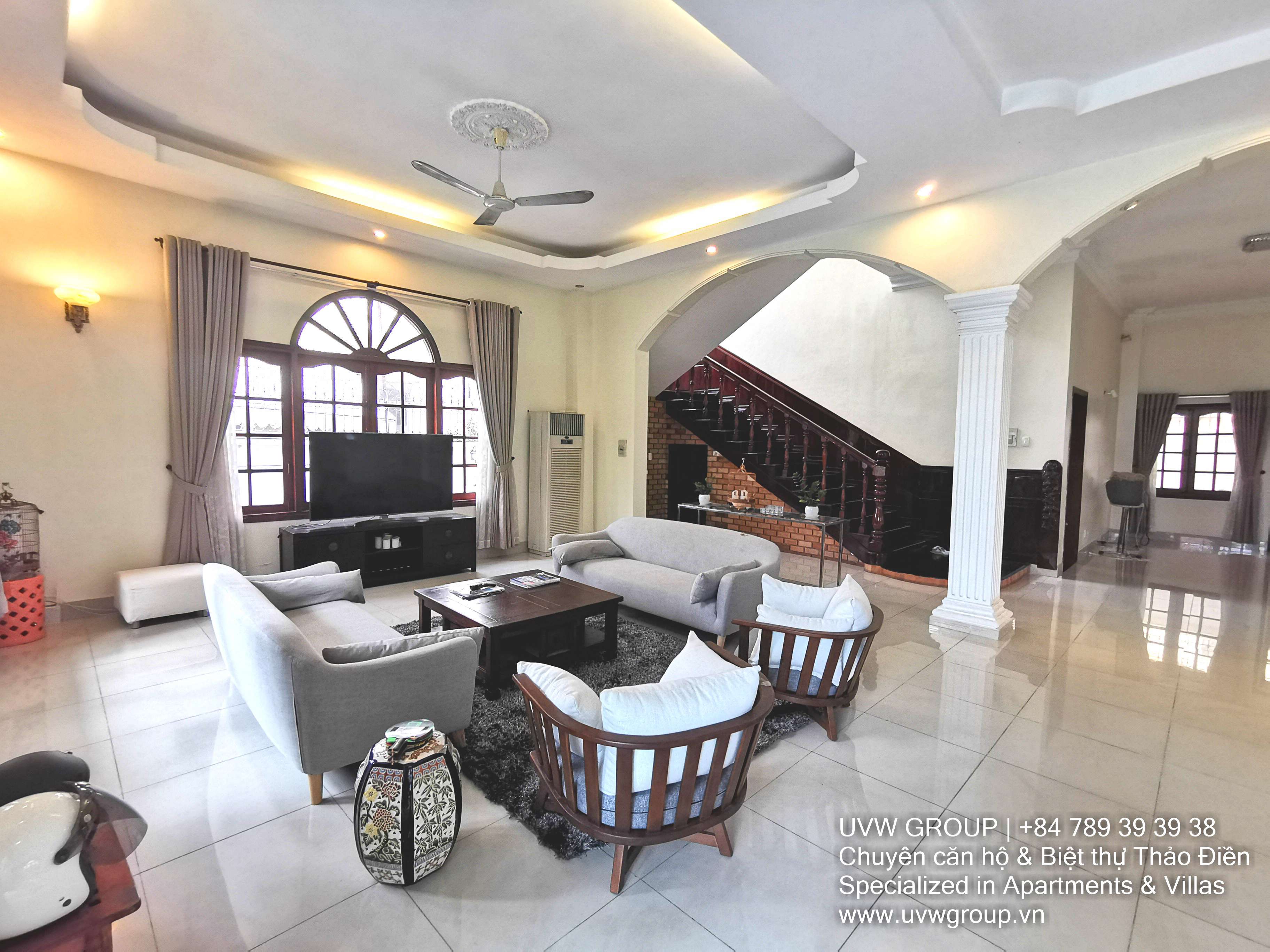 Biệt thự sang trọng cho thuê tại Thảo Điền | 4 phòng ngủ | 450m2 | Đầy đủ nội dung | 4.500 USD image 8
