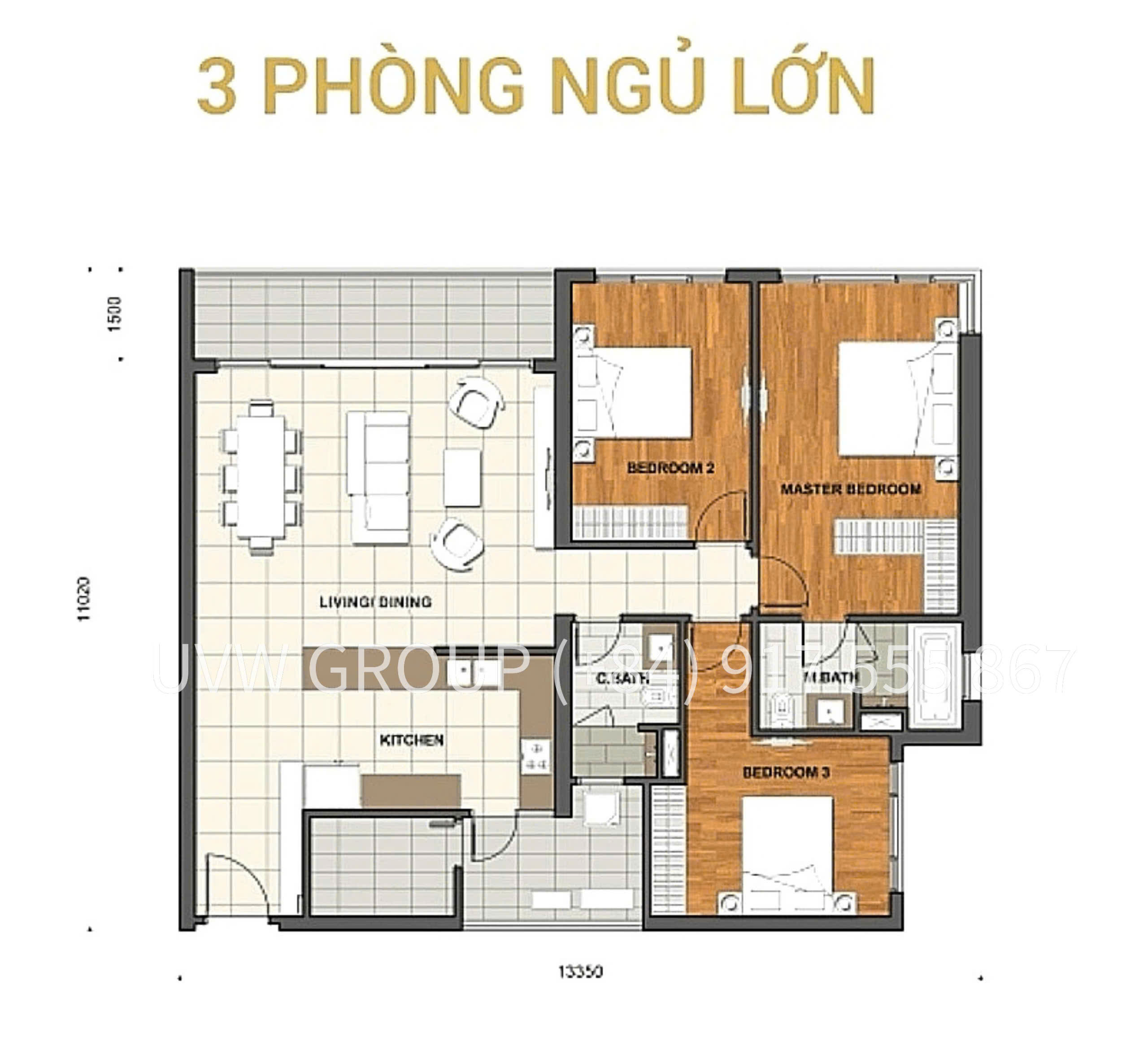 Căn hộ Estella Heights cho thuê | 3PN | 150m² | $3,000 | Quận 2 12