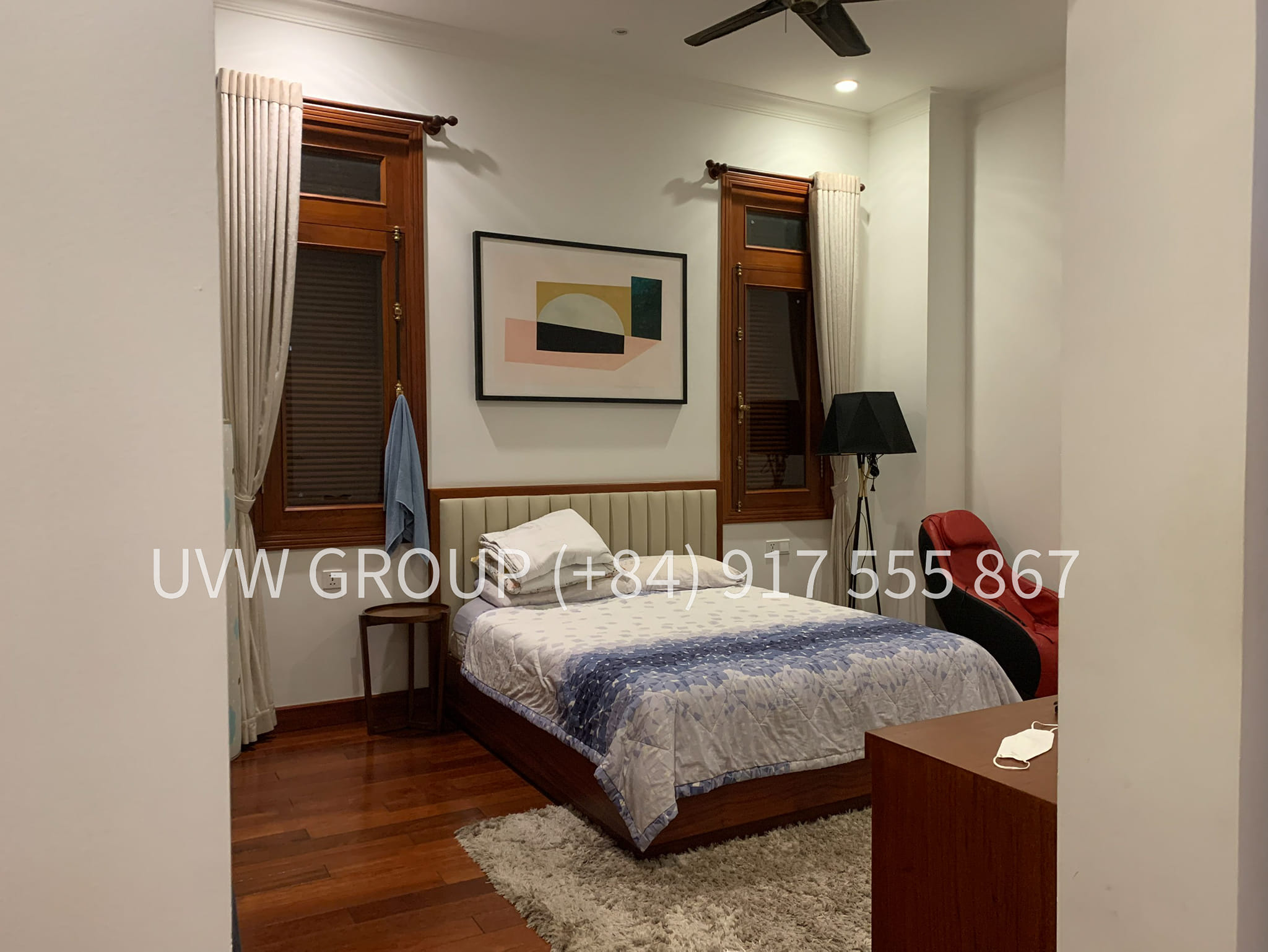 Biệt thự cao cấp cho thuê tại Thảo Điền | 450m² | 4 phòng ngủ | Tủ quần áo âm tường | 5.500 đô la/tháng 12