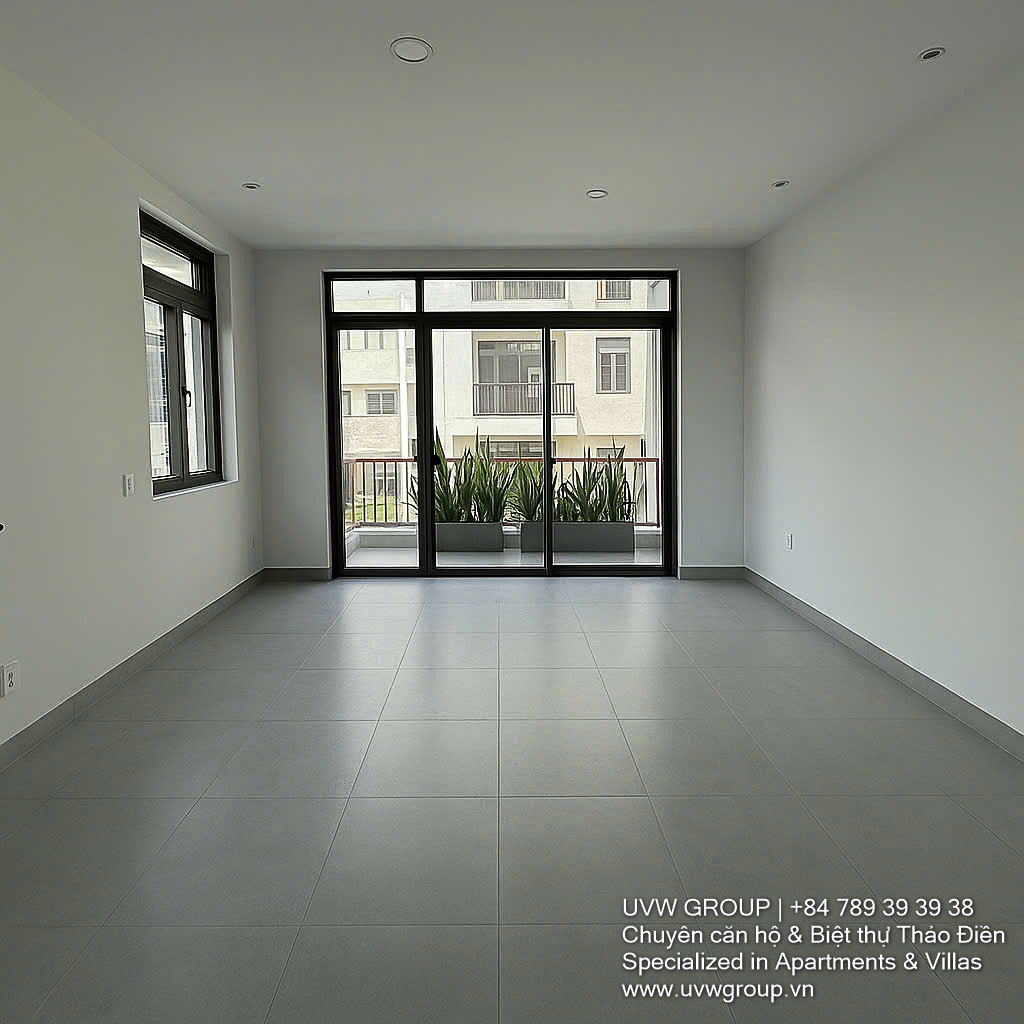 Modern unfurnished house for rent in Thao Dien, District 2 – 3 floors, large yard, ideal for office