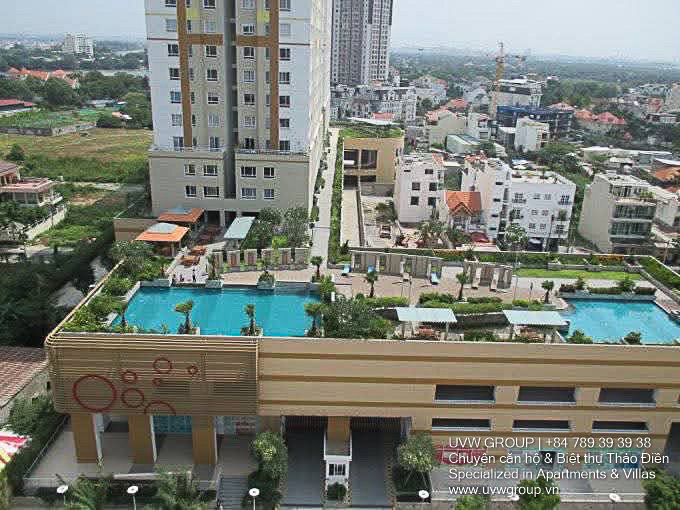 Căn hộ Tropic Garden 4PN cho thuê | 176m² | View sông | $1,600 2