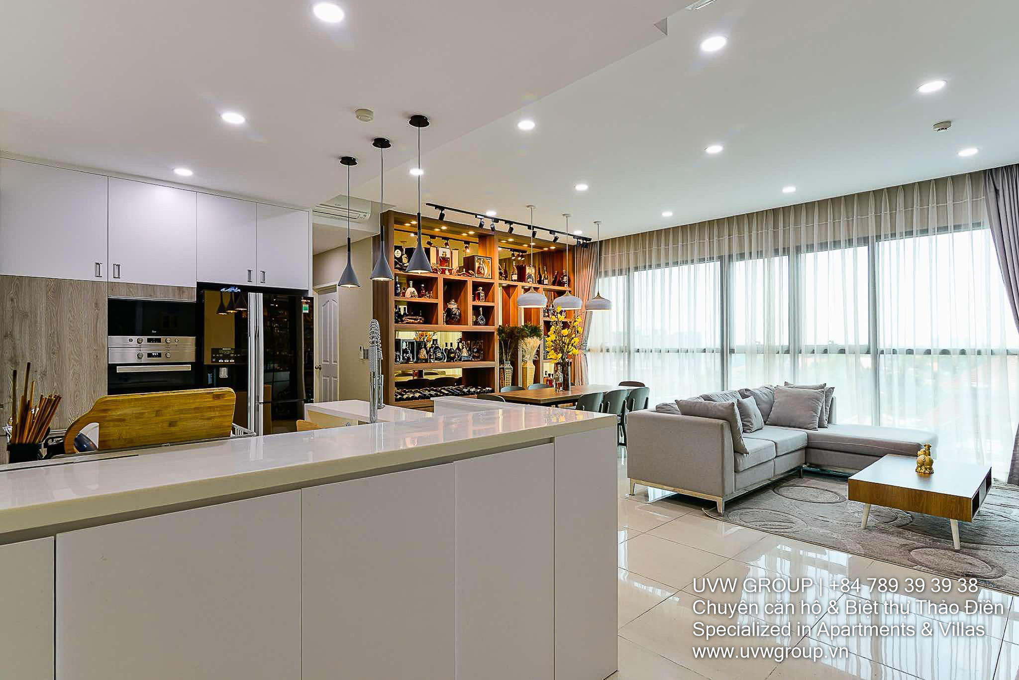 Cho thuê căn hộ 3 phòng ngủ The Ascent tại Thảo Điền | 100m² | 1.700 đô la bao gồm phí image 9
