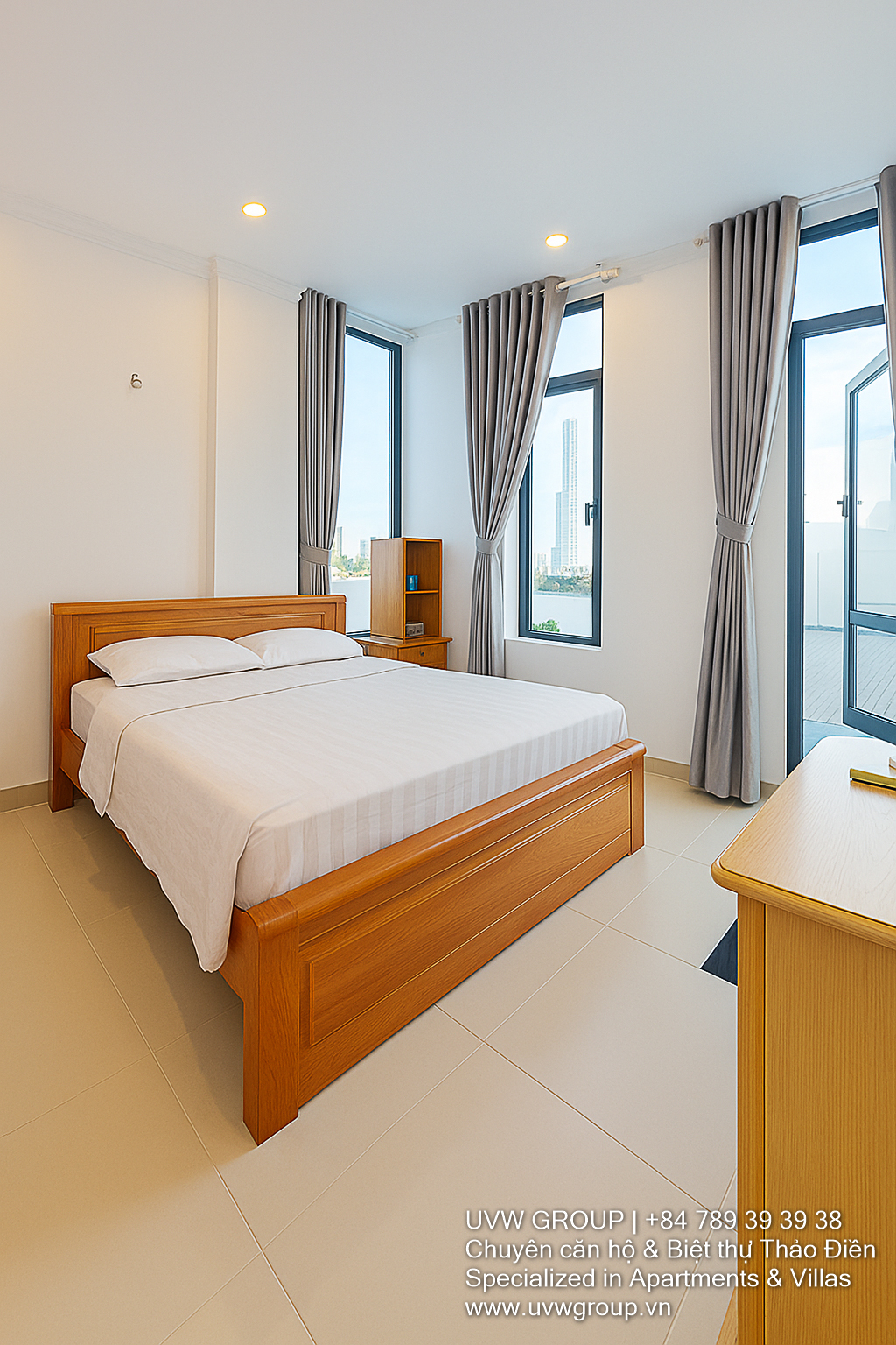 Căn hộ 1 phòng ngủ cho thuê có tầm nhìn ra Landmark 81 | Ban công | $480 image 4