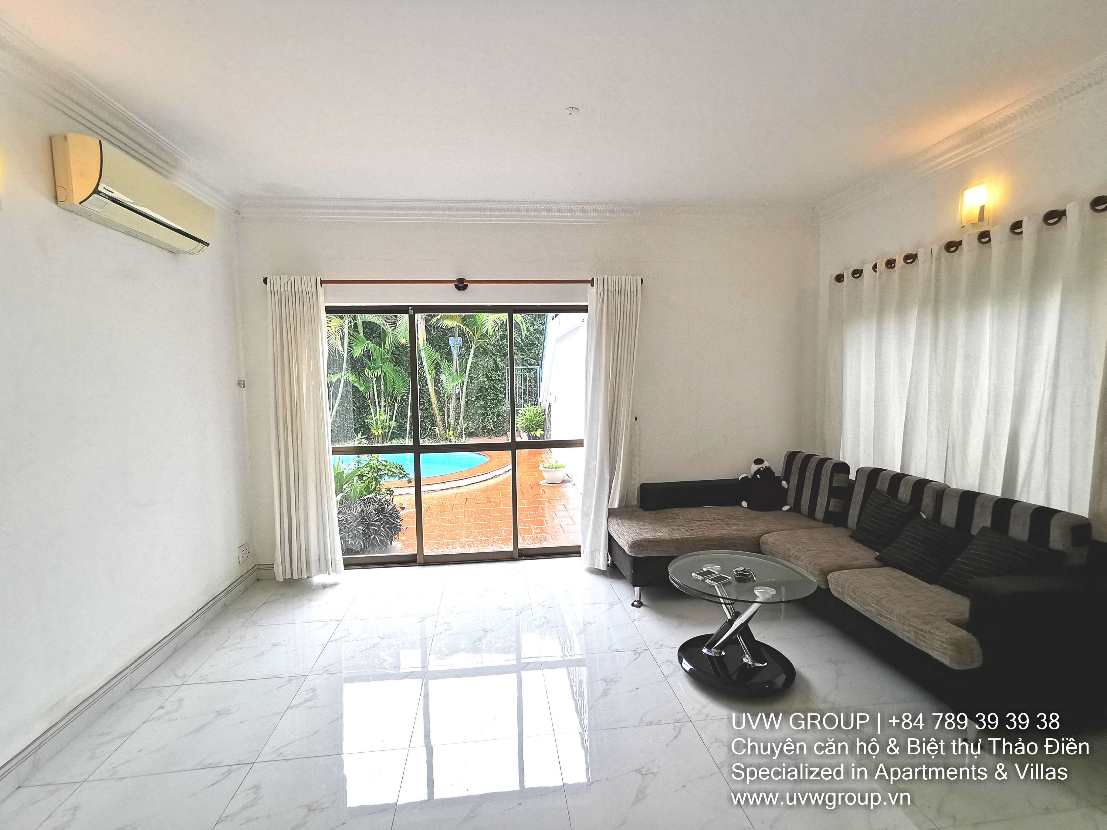 Villa for Rent in Thao Dien | 5BR | 600m² | Basic Furnished | $4,000 17