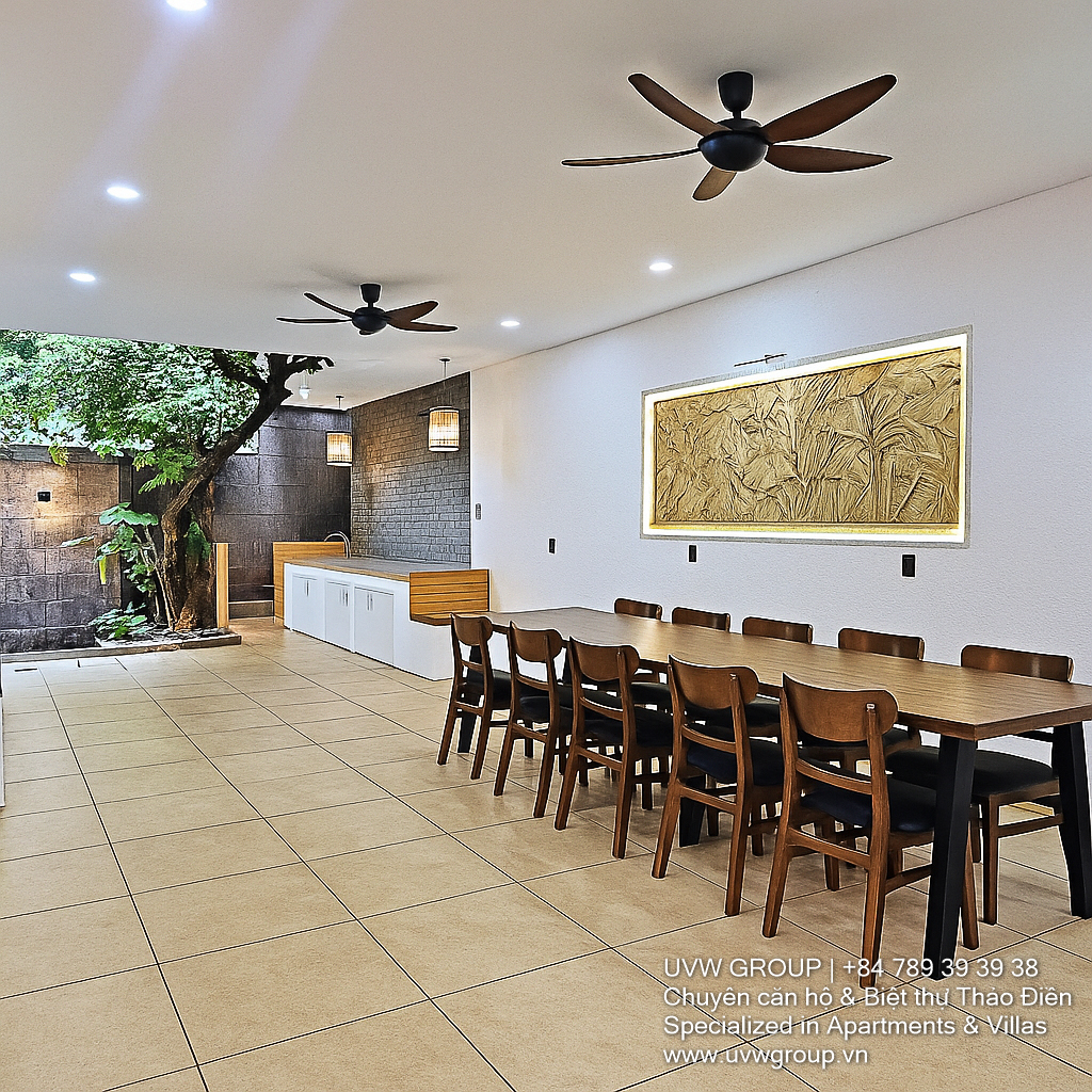 Short-Term Villa for Rent in Thao Dien – Nguyen U Di | 4BR | Pool | BBQ image 3