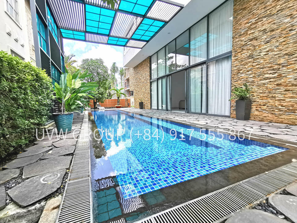 Biệt thự Compound cao cấp cho thuê tại Thảo Điền | 500m² | 4 phòng ngủ | Hồ bơi & Sân vườn | $7.500/tháng 2