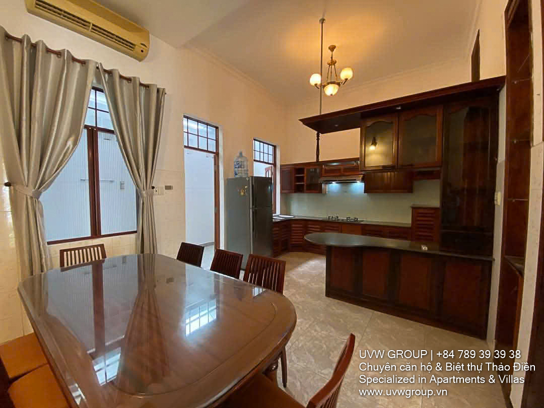 3-bedroom house for rent in Thao Dien with 2 floors and 4 bathrooms