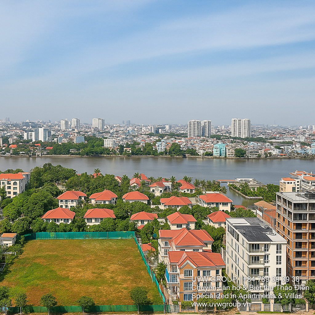 Cho thuê – Căn hộ Tropic Garden 3PN | Căn góc 114m² | View sông | $1,200 2