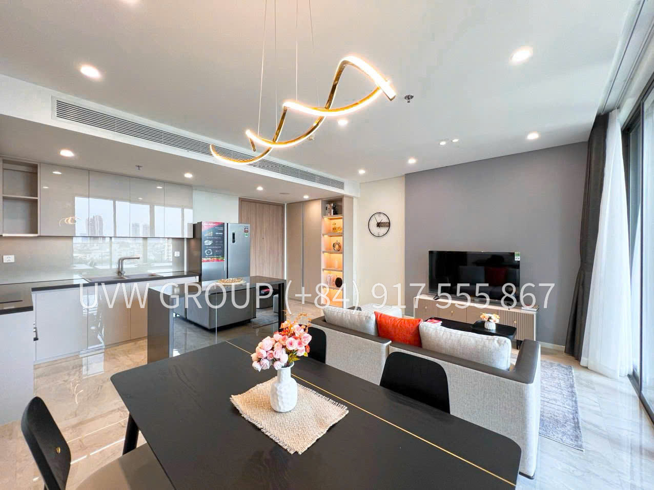 Cho thuê căn hộ Thảo Điền Green | 2PN | 86m² | $1,400 bao gồm phí 2