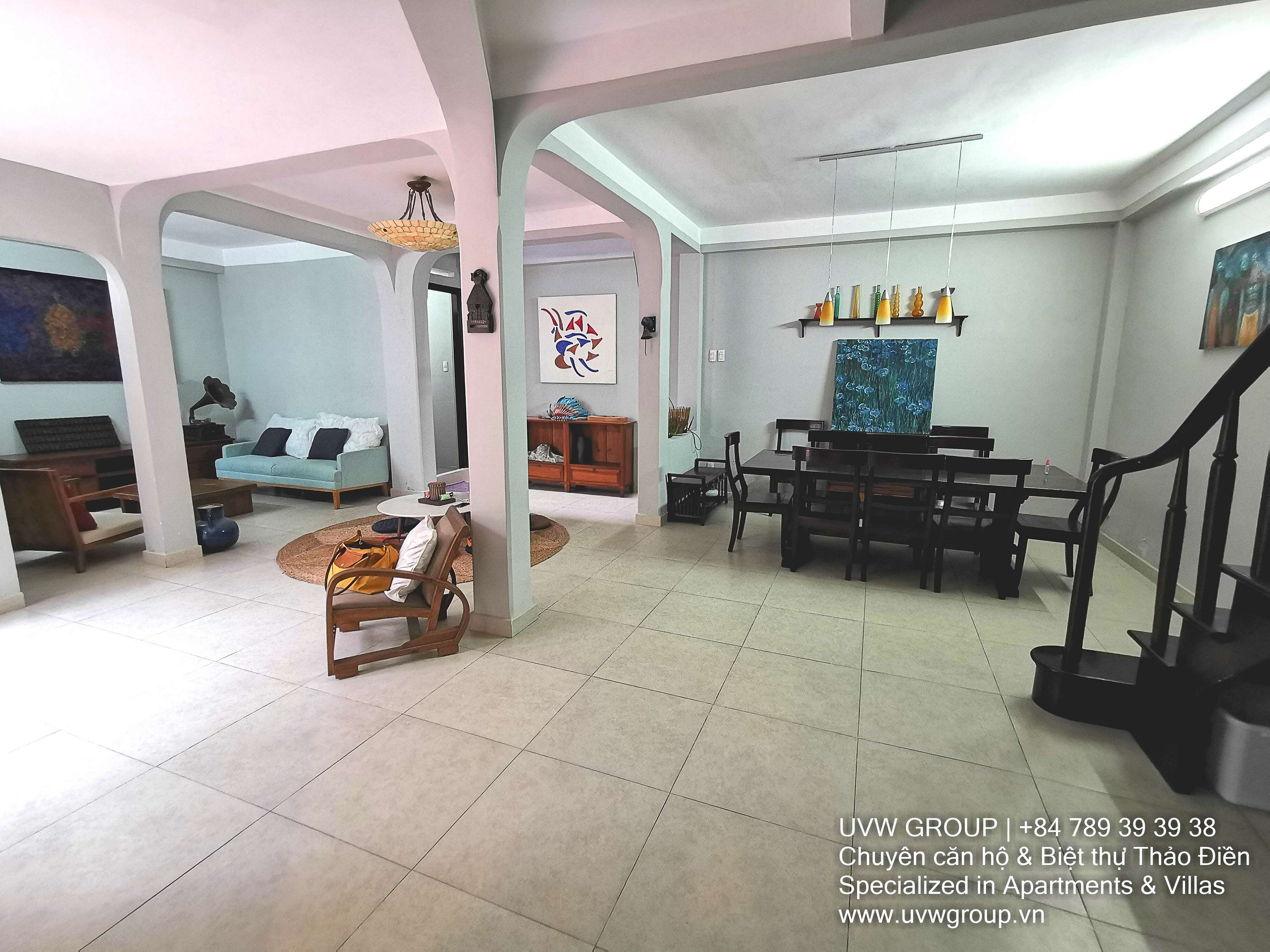 Villa for Rent in Thao Dien | 4BR | 110m² | Basic Furnished | $1,800 image 3