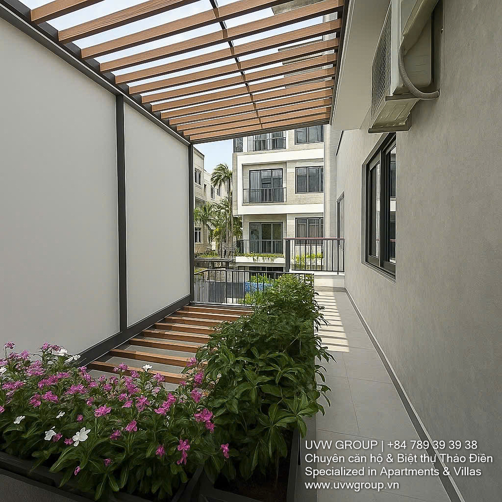 Modern unfurnished house for rent in Thao Dien, District 2 – 3 floors, large yard, ideal for office